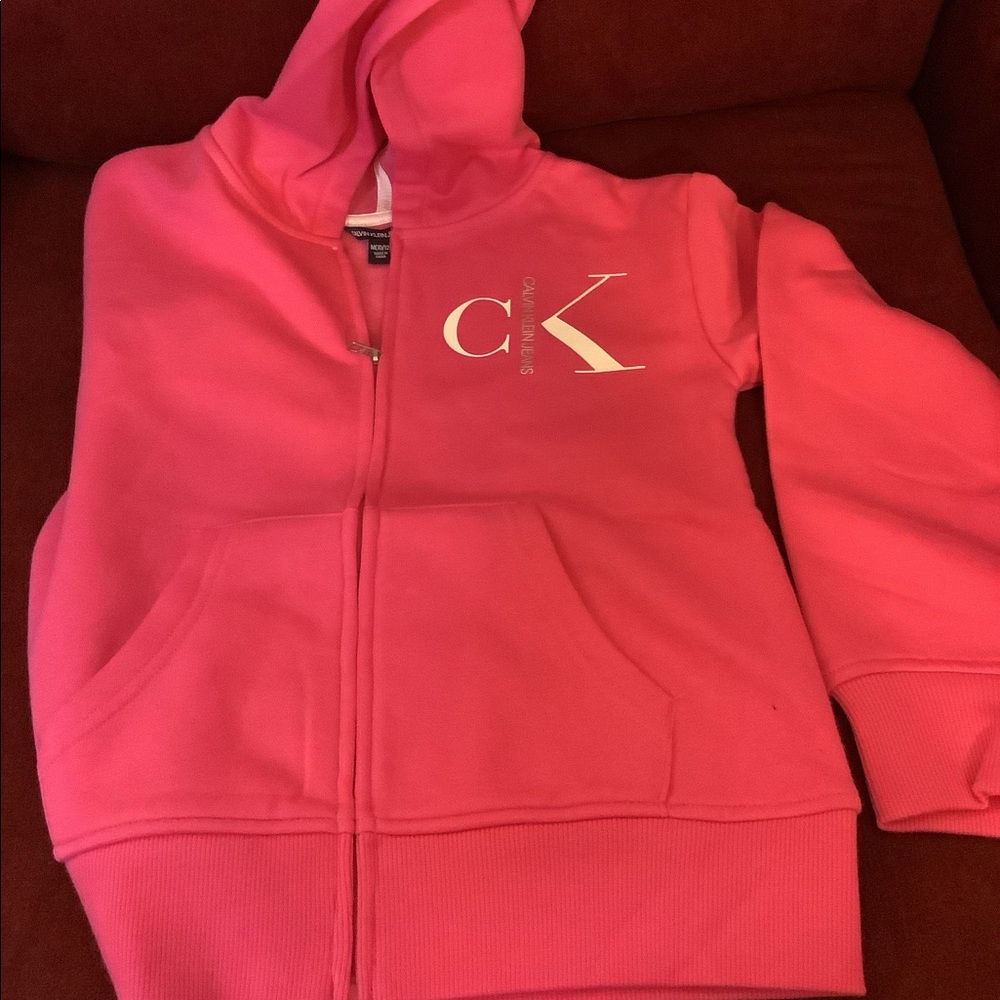 ‼️Price Drop‼️Calvin Klein Kids Hooded Sweatshirt Medium10/12, Large14/16 Pink